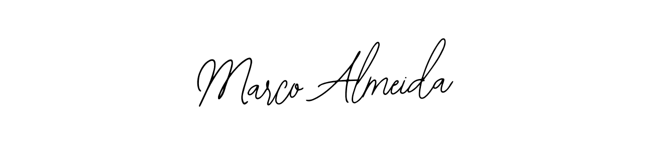You should practise on your own different ways (Bearetta-2O07w) to write your name (Marco Almeida) in signature. don't let someone else do it for you. Marco Almeida signature style 12 images and pictures png
