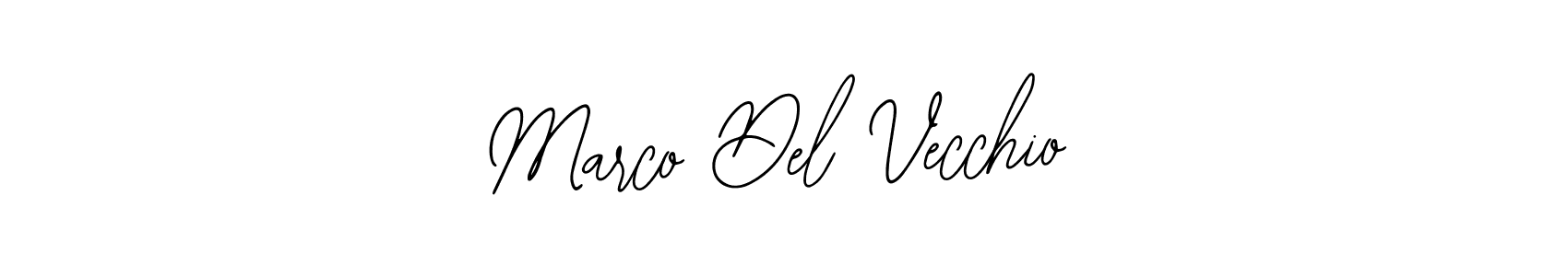 Similarly Bearetta-2O07w is the best handwritten signature design. Signature creator online .You can use it as an online autograph creator for name Marco Del Vecchio. Marco Del Vecchio signature style 12 images and pictures png