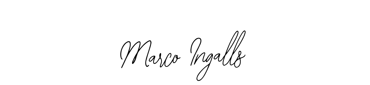 Make a beautiful signature design for name Marco Ingalls. With this signature (Bearetta-2O07w) style, you can create a handwritten signature for free. Marco Ingalls signature style 12 images and pictures png
