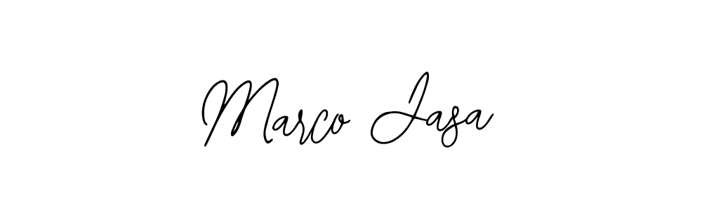 How to make Marco Jasa name signature. Use Bearetta-2O07w style for creating short signs online. This is the latest handwritten sign. Marco Jasa signature style 12 images and pictures png