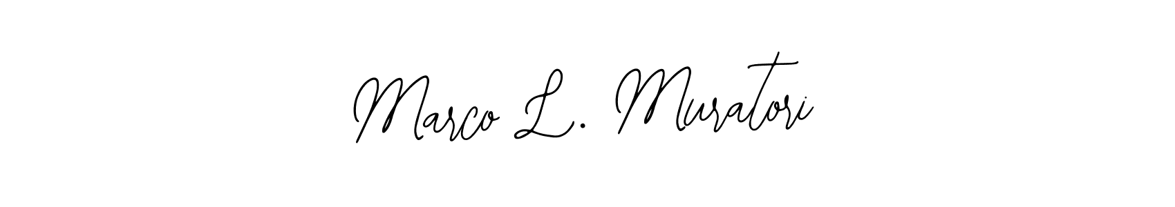 if you are searching for the best signature style for your name Marco L. Muratori. so please give up your signature search. here we have designed multiple signature styles  using Bearetta-2O07w. Marco L. Muratori signature style 12 images and pictures png