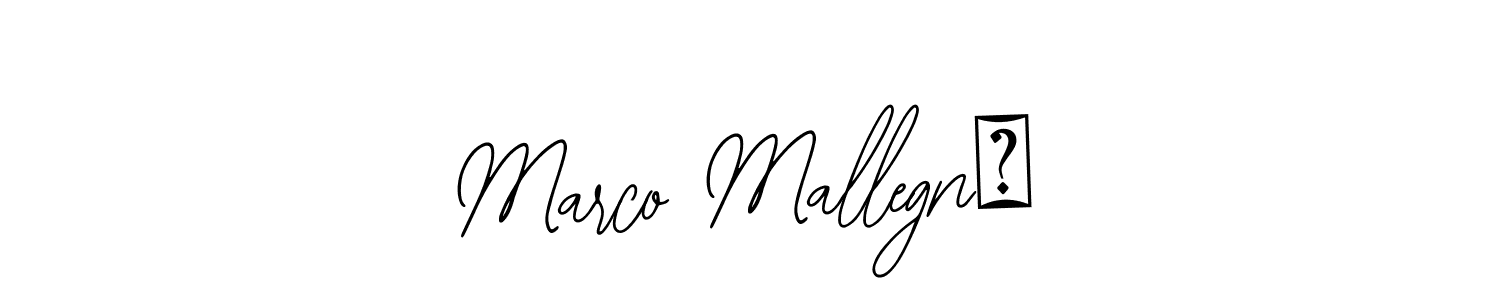 Design your own signature with our free online signature maker. With this signature software, you can create a handwritten (Bearetta-2O07w) signature for name Marco Mallegnİ. Marco Mallegnİ signature style 12 images and pictures png