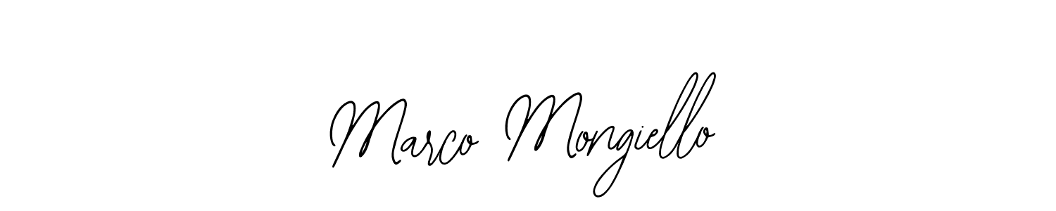 How to make Marco Mongiello name signature. Use Bearetta-2O07w style for creating short signs online. This is the latest handwritten sign. Marco Mongiello signature style 12 images and pictures png