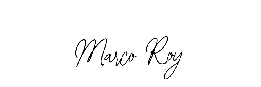 Use a signature maker to create a handwritten signature online. With this signature software, you can design (Bearetta-2O07w) your own signature for name Marco Roy. Marco Roy signature style 12 images and pictures png
