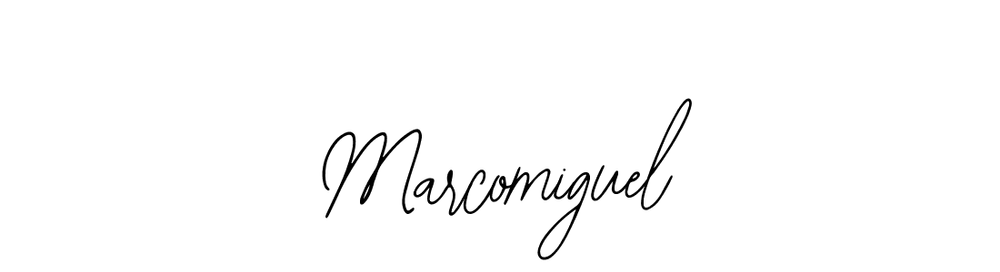 How to make Marcomiguel signature? Bearetta-2O07w is a professional autograph style. Create handwritten signature for Marcomiguel name. Marcomiguel signature style 12 images and pictures png