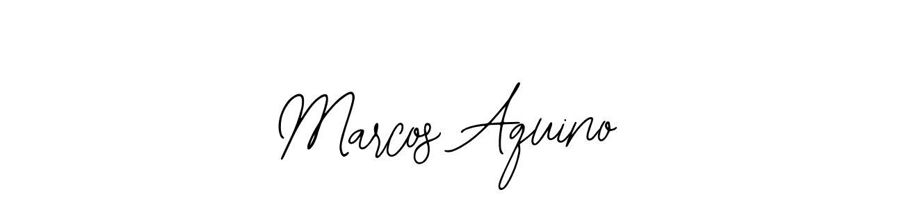 How to make Marcos Aquino signature? Bearetta-2O07w is a professional autograph style. Create handwritten signature for Marcos Aquino name. Marcos Aquino signature style 12 images and pictures png