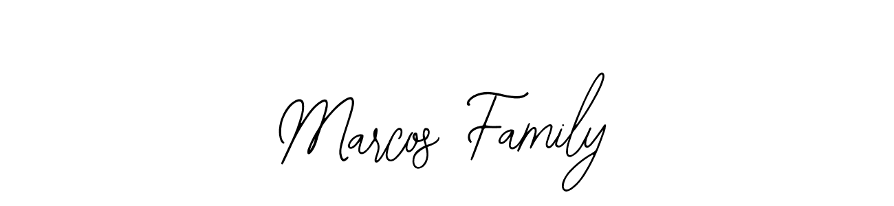 Marcos Family stylish signature style. Best Handwritten Sign (Bearetta-2O07w) for my name. Handwritten Signature Collection Ideas for my name Marcos Family. Marcos Family signature style 12 images and pictures png