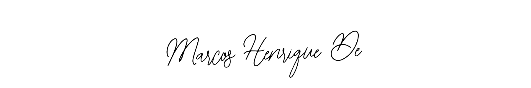 Use a signature maker to create a handwritten signature online. With this signature software, you can design (Bearetta-2O07w) your own signature for name Marcos Henrique De. Marcos Henrique De signature style 12 images and pictures png