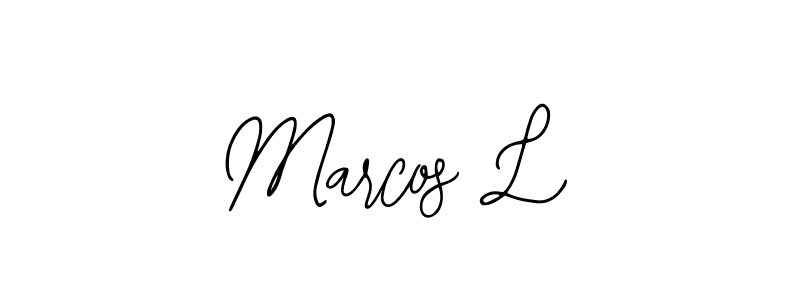 Marcos L stylish signature style. Best Handwritten Sign (Bearetta-2O07w) for my name. Handwritten Signature Collection Ideas for my name Marcos L. Marcos L signature style 12 images and pictures png