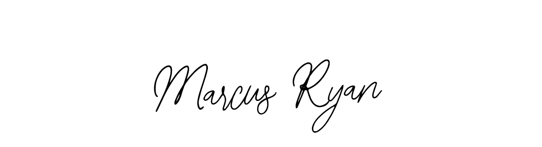 How to make Marcus Ryan name signature. Use Bearetta-2O07w style for creating short signs online. This is the latest handwritten sign. Marcus Ryan signature style 12 images and pictures png