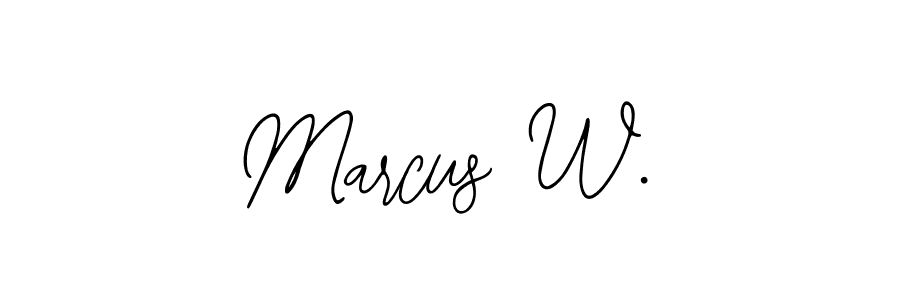 Make a beautiful signature design for name Marcus W.. With this signature (Bearetta-2O07w) style, you can create a handwritten signature for free. Marcus W. signature style 12 images and pictures png