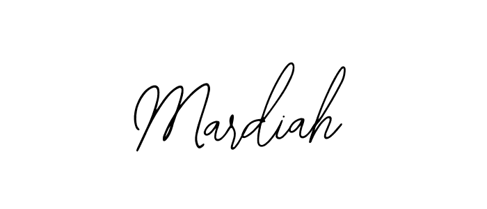 How to make Mardiah name signature. Use Bearetta-2O07w style for creating short signs online. This is the latest handwritten sign. Mardiah signature style 12 images and pictures png