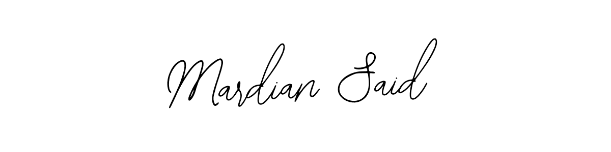 The best way (Bearetta-2O07w) to make a short signature is to pick only two or three words in your name. The name Mardian Said include a total of six letters. For converting this name. Mardian Said signature style 12 images and pictures png