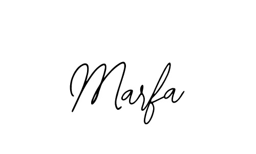 Design your own signature with our free online signature maker. With this signature software, you can create a handwritten (Bearetta-2O07w) signature for name Marfa. Marfa signature style 12 images and pictures png