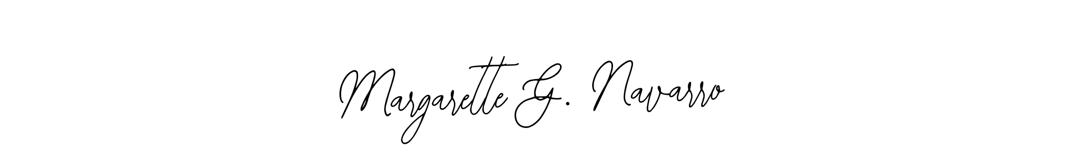 It looks lik you need a new signature style for name Margarette G. Navarro. Design unique handwritten (Bearetta-2O07w) signature with our free signature maker in just a few clicks. Margarette G. Navarro signature style 12 images and pictures png