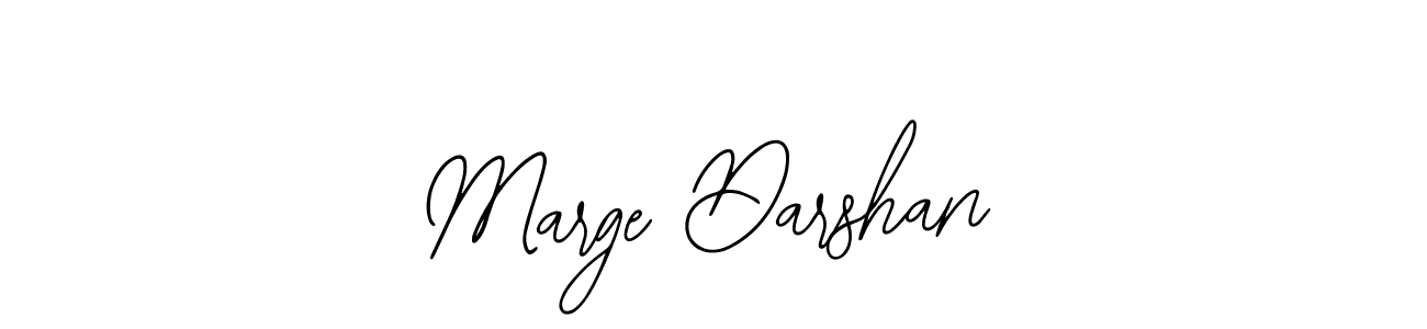 Use a signature maker to create a handwritten signature online. With this signature software, you can design (Bearetta-2O07w) your own signature for name Marge Darshan. Marge Darshan signature style 12 images and pictures png