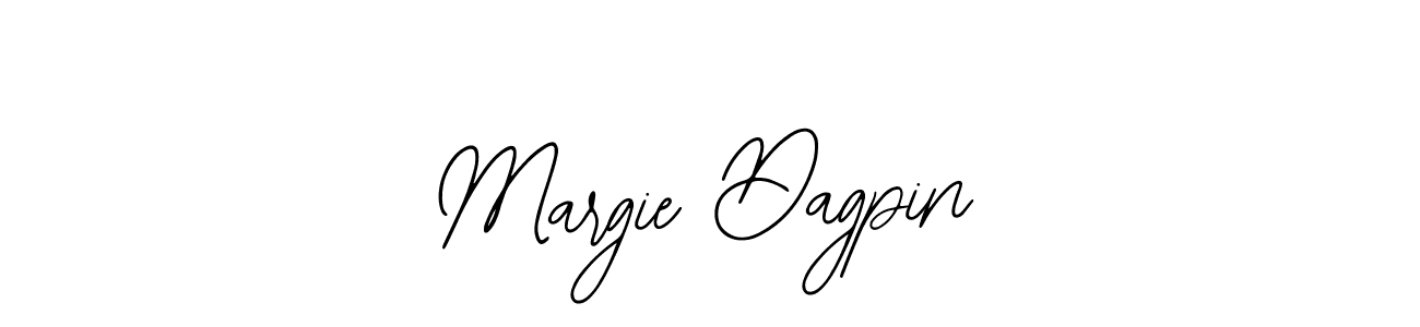 How to make Margie Dagpin name signature. Use Bearetta-2O07w style for creating short signs online. This is the latest handwritten sign. Margie Dagpin signature style 12 images and pictures png