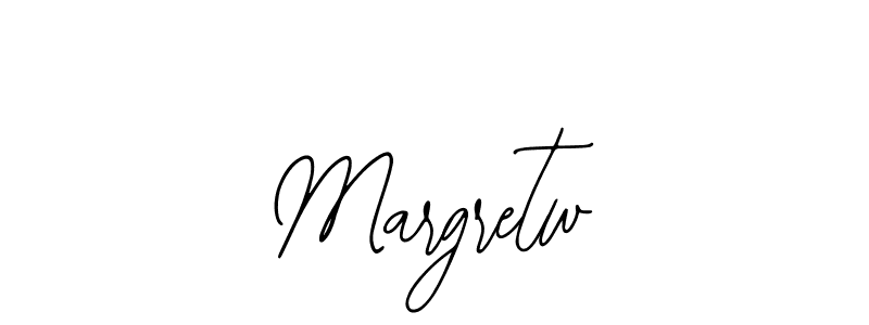 Make a beautiful signature design for name Margretw. With this signature (Bearetta-2O07w) style, you can create a handwritten signature for free. Margretw signature style 12 images and pictures png