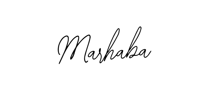 The best way (Bearetta-2O07w) to make a short signature is to pick only two or three words in your name. The name Marhaba include a total of six letters. For converting this name. Marhaba signature style 12 images and pictures png