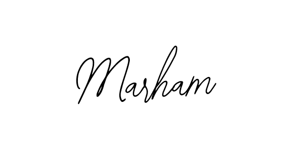 Also we have Marham name is the best signature style. Create professional handwritten signature collection using Bearetta-2O07w autograph style. Marham signature style 12 images and pictures png