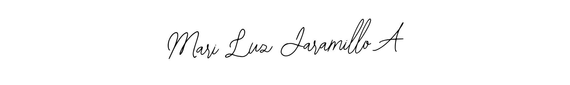 You should practise on your own different ways (Bearetta-2O07w) to write your name (Mari Luz Jaramillo A) in signature. don't let someone else do it for you. Mari Luz Jaramillo A signature style 12 images and pictures png