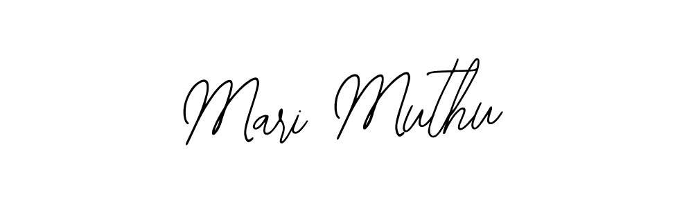 You should practise on your own different ways (Bearetta-2O07w) to write your name (Mari Muthu) in signature. don't let someone else do it for you. Mari Muthu signature style 12 images and pictures png