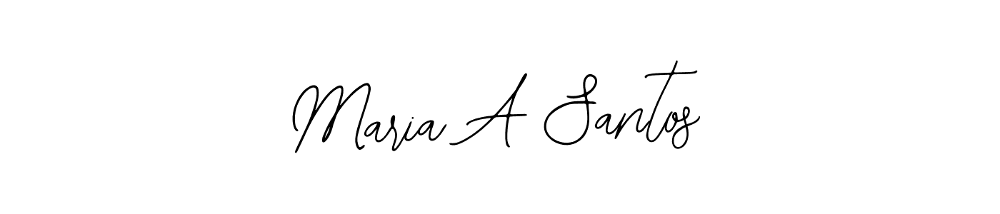Similarly Bearetta-2O07w is the best handwritten signature design. Signature creator online .You can use it as an online autograph creator for name Maria A Santos. Maria A Santos signature style 12 images and pictures png
