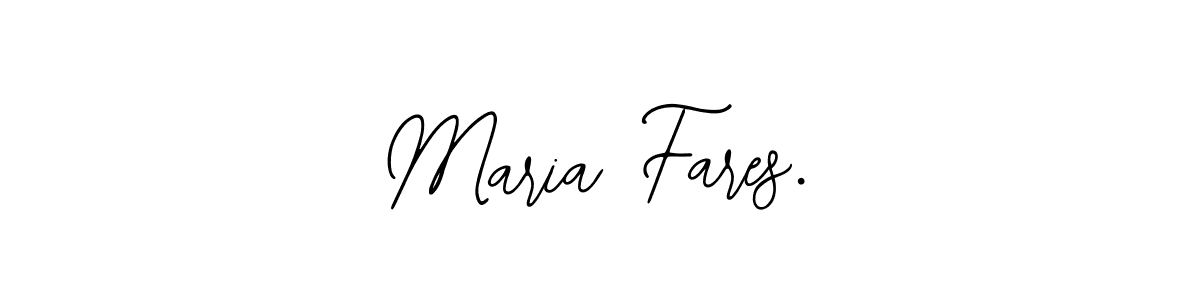 You should practise on your own different ways (Bearetta-2O07w) to write your name (Maria Fares.) in signature. don't let someone else do it for you. Maria Fares. signature style 12 images and pictures png