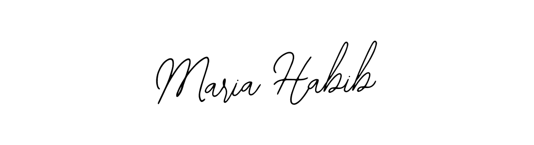 Use a signature maker to create a handwritten signature online. With this signature software, you can design (Bearetta-2O07w) your own signature for name Maria Habib. Maria Habib signature style 12 images and pictures png