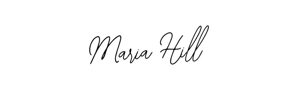 You should practise on your own different ways (Bearetta-2O07w) to write your name (Maria Hill) in signature. don't let someone else do it for you. Maria Hill signature style 12 images and pictures png