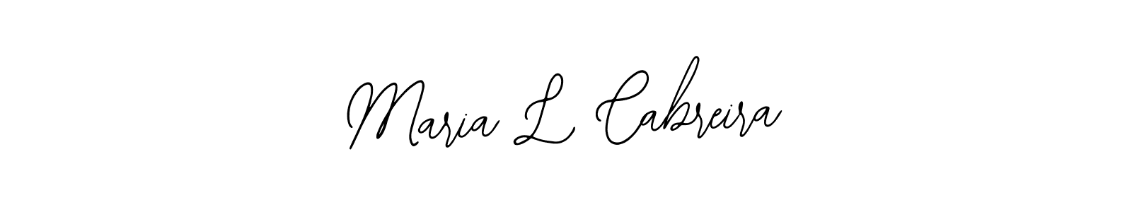 See photos of Maria L Cabreira official signature by Spectra . Check more albums & portfolios. Read reviews & check more about Bearetta-2O07w font. Maria L Cabreira signature style 12 images and pictures png