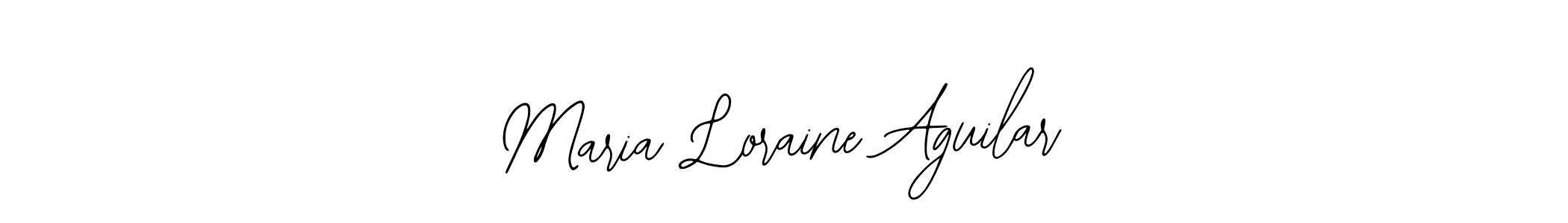 Also You can easily find your signature by using the search form. We will create Maria Loraine Aguilar name handwritten signature images for you free of cost using Bearetta-2O07w sign style. Maria Loraine Aguilar signature style 12 images and pictures png