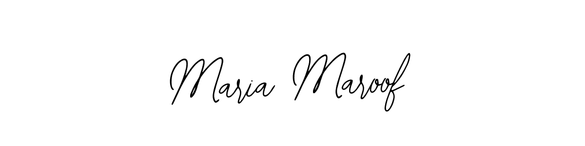 Make a beautiful signature design for name Maria Maroof. Use this online signature maker to create a handwritten signature for free. Maria Maroof signature style 12 images and pictures png