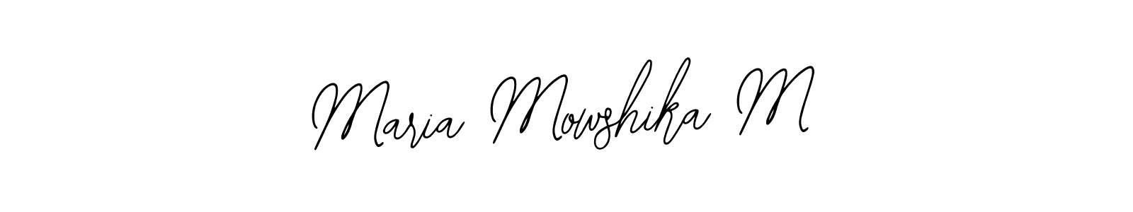 The best way (Bearetta-2O07w) to make a short signature is to pick only two or three words in your name. The name Maria Mowshika M include a total of six letters. For converting this name. Maria Mowshika M signature style 12 images and pictures png