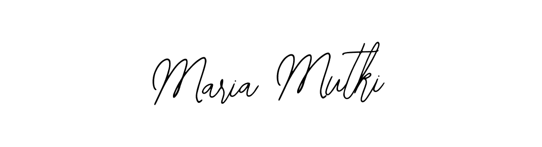 Bearetta-2O07w is a professional signature style that is perfect for those who want to add a touch of class to their signature. It is also a great choice for those who want to make their signature more unique. Get Maria Mutki name to fancy signature for free. Maria Mutki signature style 12 images and pictures png