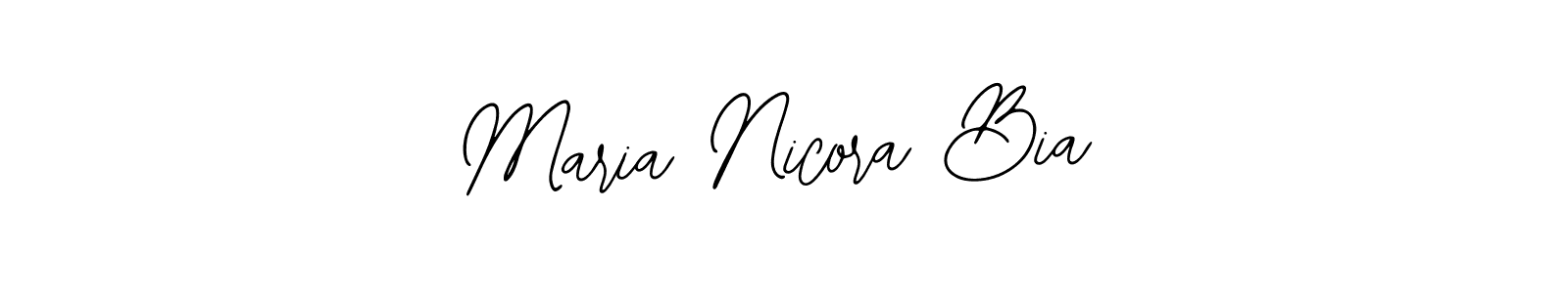 Make a short Maria Nicora Bia signature style. Manage your documents anywhere anytime using Bearetta-2O07w. Create and add eSignatures, submit forms, share and send files easily. Maria Nicora Bia signature style 12 images and pictures png