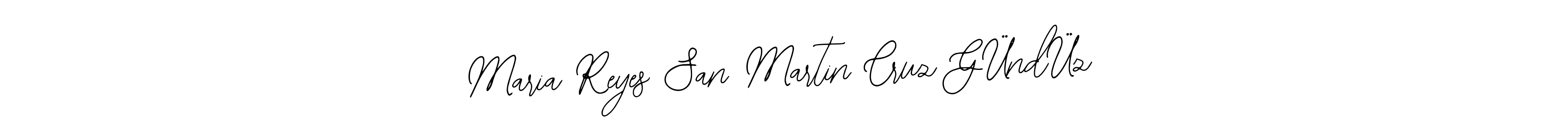 Make a short Maria Reyes San Martin Cruz GÜndÜz signature style. Manage your documents anywhere anytime using Bearetta-2O07w. Create and add eSignatures, submit forms, share and send files easily. Maria Reyes San Martin Cruz GÜndÜz signature style 12 images and pictures png