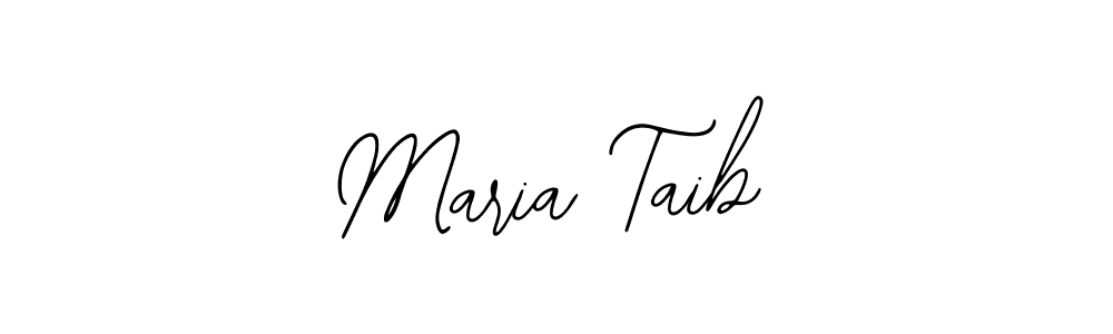 Design your own signature with our free online signature maker. With this signature software, you can create a handwritten (Bearetta-2O07w) signature for name Maria Taib. Maria Taib signature style 12 images and pictures png