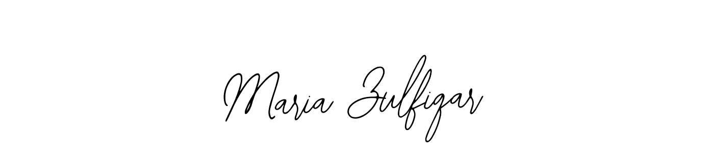 You should practise on your own different ways (Bearetta-2O07w) to write your name (Maria Zulfiqar) in signature. don't let someone else do it for you. Maria Zulfiqar signature style 12 images and pictures png