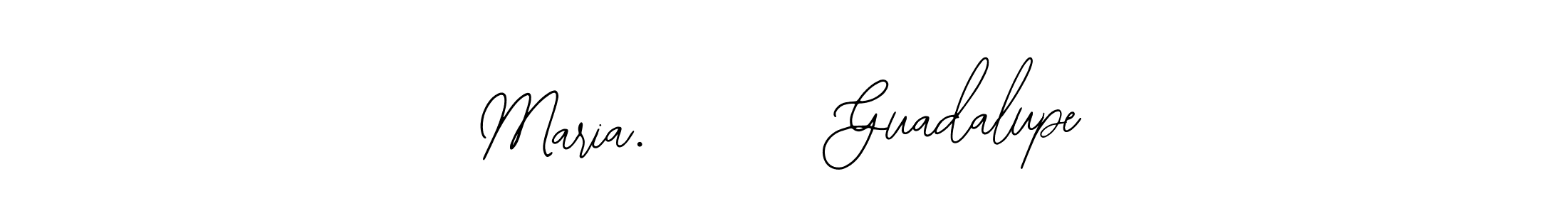 The best way (Bearetta-2O07w) to make a short signature is to pick only two or three words in your name. The name Maria.       Guadalupe include a total of six letters. For converting this name. Maria.       Guadalupe signature style 12 images and pictures png