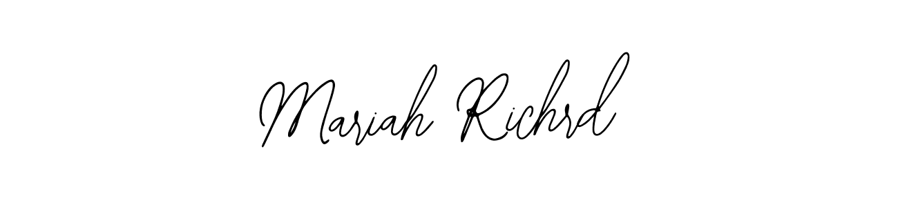 Also You can easily find your signature by using the search form. We will create Mariah Richrd name handwritten signature images for you free of cost using Bearetta-2O07w sign style. Mariah Richrd signature style 12 images and pictures png