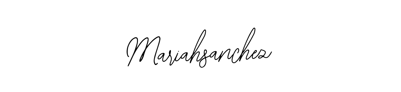 How to make Mariahsanchez name signature. Use Bearetta-2O07w style for creating short signs online. This is the latest handwritten sign. Mariahsanchez signature style 12 images and pictures png