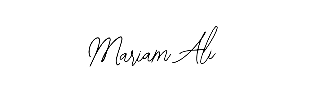 if you are searching for the best signature style for your name Mariam Ali. so please give up your signature search. here we have designed multiple signature styles  using Bearetta-2O07w. Mariam Ali signature style 12 images and pictures png