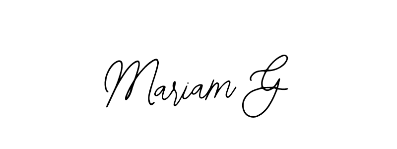 Create a beautiful signature design for name Mariam G. With this signature (Bearetta-2O07w) fonts, you can make a handwritten signature for free. Mariam G signature style 12 images and pictures png