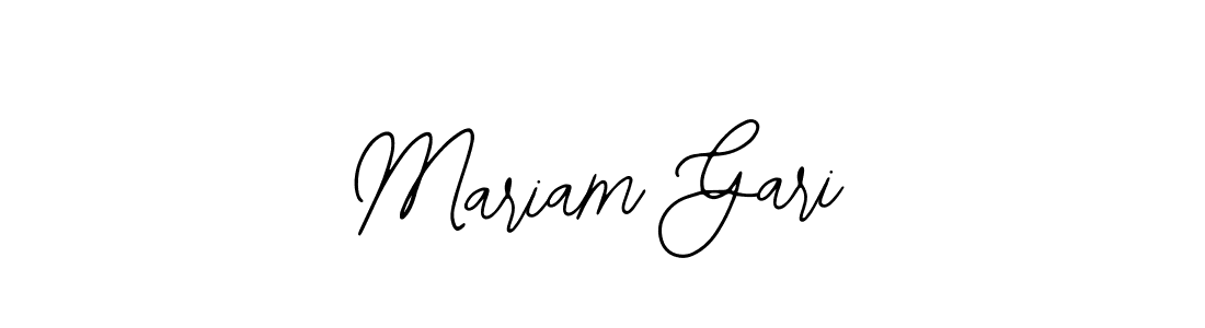 Use a signature maker to create a handwritten signature online. With this signature software, you can design (Bearetta-2O07w) your own signature for name Mariam Gari. Mariam Gari signature style 12 images and pictures png