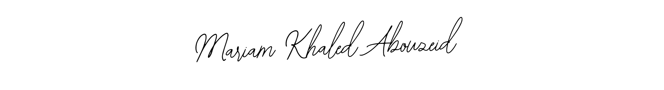 Create a beautiful signature design for name Mariam Khaled Abouzeid. With this signature (Bearetta-2O07w) fonts, you can make a handwritten signature for free. Mariam Khaled Abouzeid signature style 12 images and pictures png