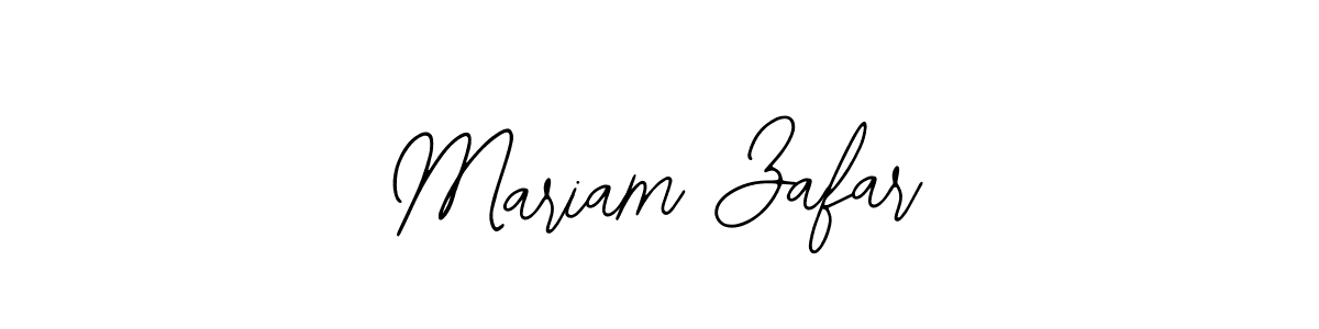 Bearetta-2O07w is a professional signature style that is perfect for those who want to add a touch of class to their signature. It is also a great choice for those who want to make their signature more unique. Get Mariam Zafar name to fancy signature for free. Mariam Zafar signature style 12 images and pictures png