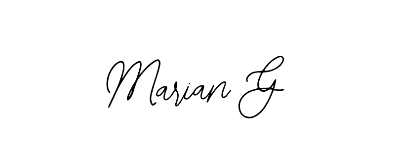 How to Draw Marian G signature style? Bearetta-2O07w is a latest design signature styles for name Marian G. Marian G signature style 12 images and pictures png