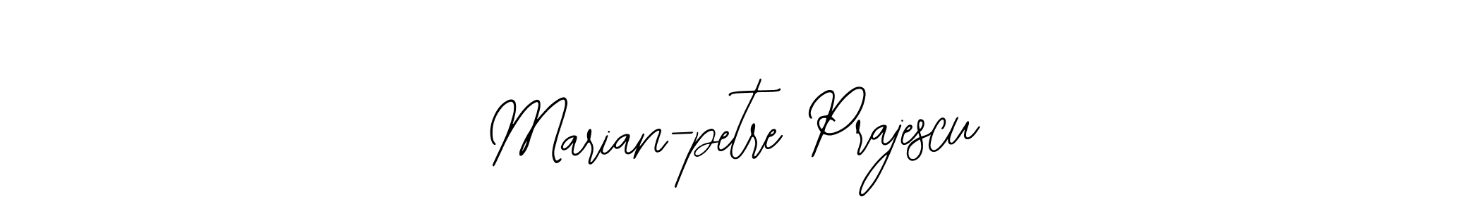 You should practise on your own different ways (Bearetta-2O07w) to write your name (Marian-petre Prajescu) in signature. don't let someone else do it for you. Marian-petre Prajescu signature style 12 images and pictures png