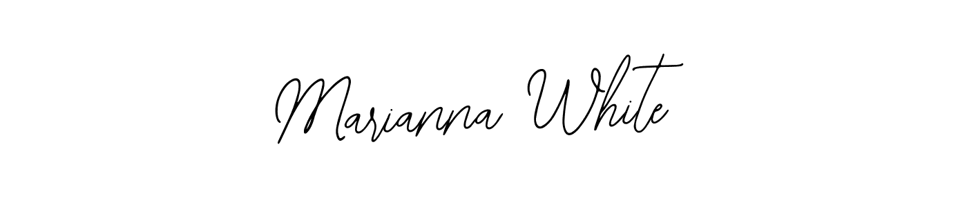 Use a signature maker to create a handwritten signature online. With this signature software, you can design (Bearetta-2O07w) your own signature for name Marianna White. Marianna White signature style 12 images and pictures png